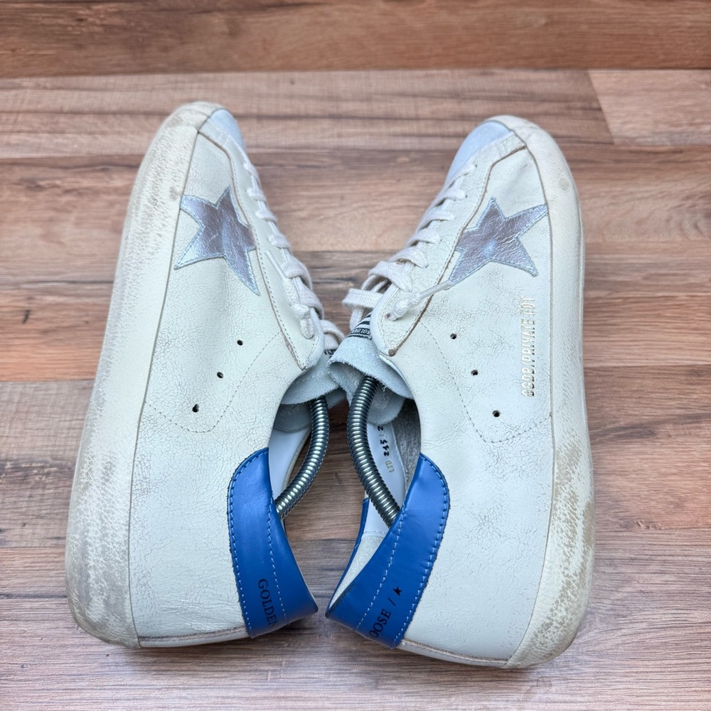 GOLDEN GOOSE Super-Star Men Size 10.5-11 44Leather m Sneakers - Picture 7 of 14